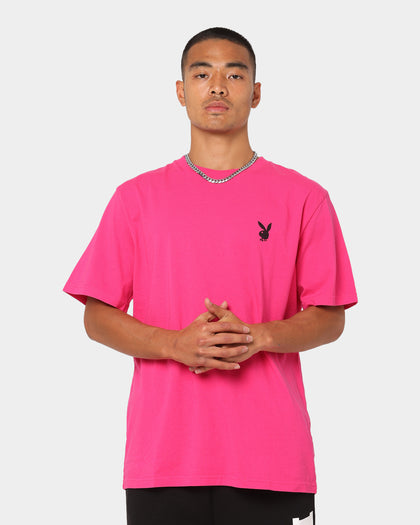 Playboy Stack T-Shirt Hot Pink