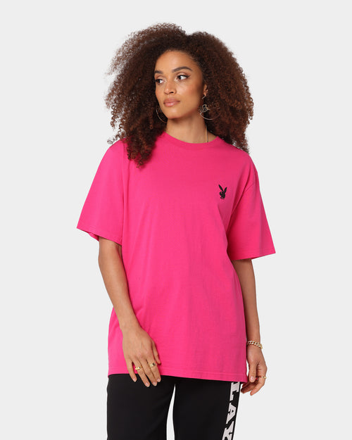 Playboy Stack T-Shirt Hot Pink