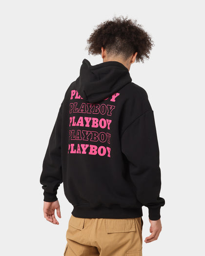 Playboy Stacked Hoodie Black