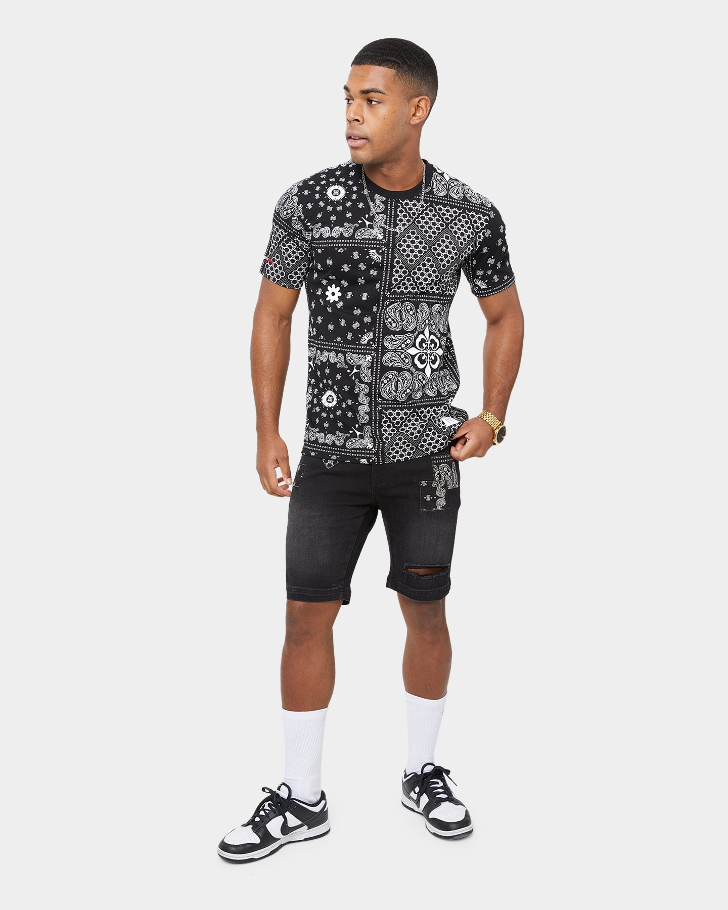 Carre Bandana Ultra Classic Short Sleeve T-Shirt Black | Culture Kings