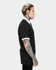 Saint Morta Icarus Polo Shirt Black/White