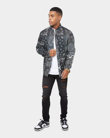 Carre Bandana Ultra Flannel Shirt Black/White