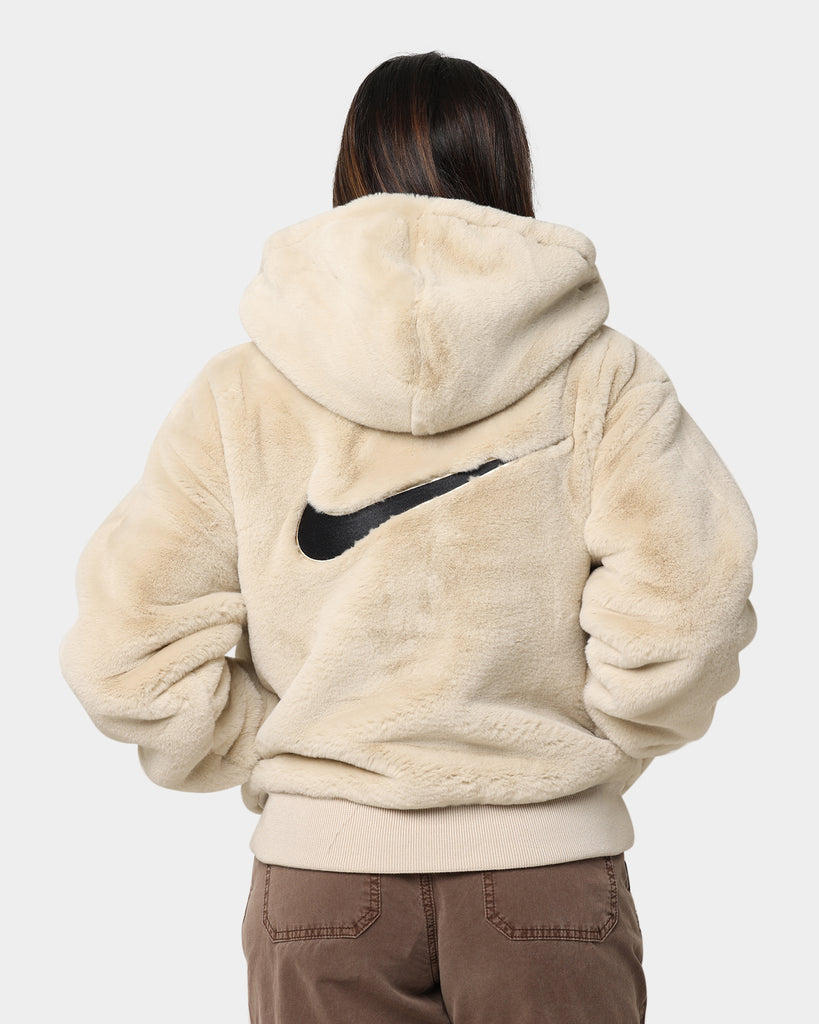 Nike Women's Sportswear Essentials Faux Fur Jacket Rattan | Culture Kings