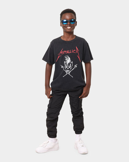 Metallica Kid's Metallica Logo Vintage T-Shirt Black