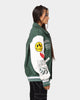 Loiter Flaws Varsity Jacket Green/Off White