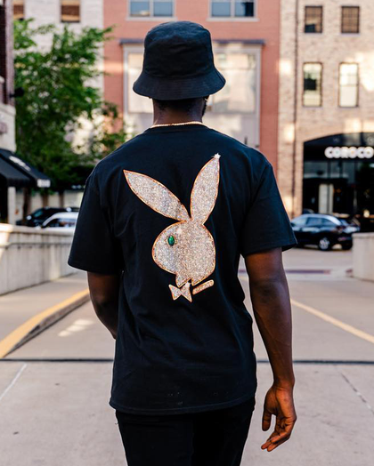 HUF X Playboy VVS Logo T-Shirt Black