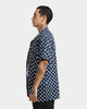 X-Large Polka Short Sleeve Shirt Navy/White