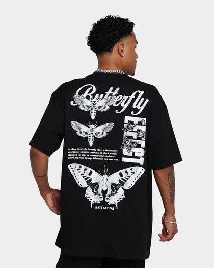 Rats Get Fat Butterfly Effect T-Shirt Black/White
