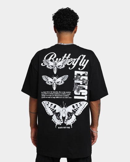 Rats Get Fat Butterfly Effect T-Shirt Black/White