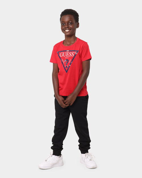 Guess Mainline Kid's Core Short Sleeve T-Shirt True Red Hot