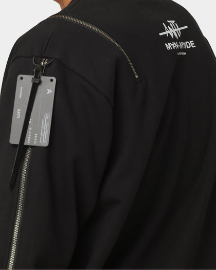 The Anti Order Man Made Zipper Crewneck Black/3M