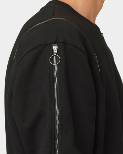 The Anti Order Man Made Zipper Crewneck Black/3M