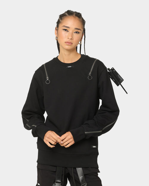 The Anti Order Man Made Zipper Crewneck Black/3M