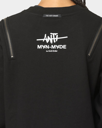 The Anti Order Man Made Zipper Crewneck Black/3M