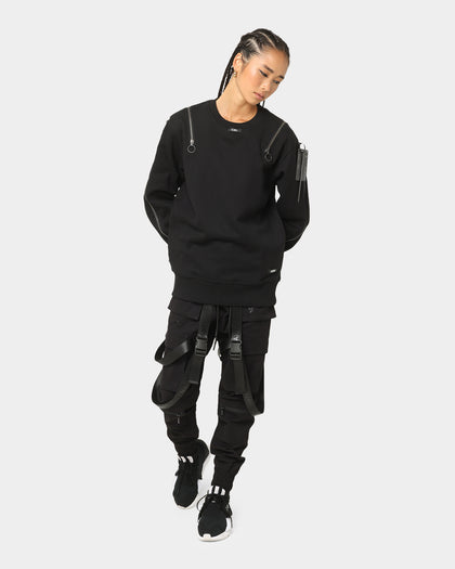The Anti Order Man Made Zipper Crewneck Black/3M