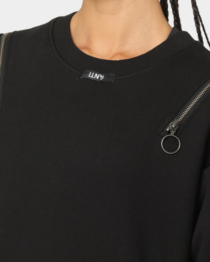 The Anti Order Man Made Zipper Crewneck Black/3M
