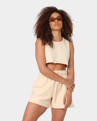 Champion Women's Heritage Cropped Tank Warming Beige