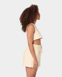 Champion Women's Heritage Cropped Tank Warming Beige