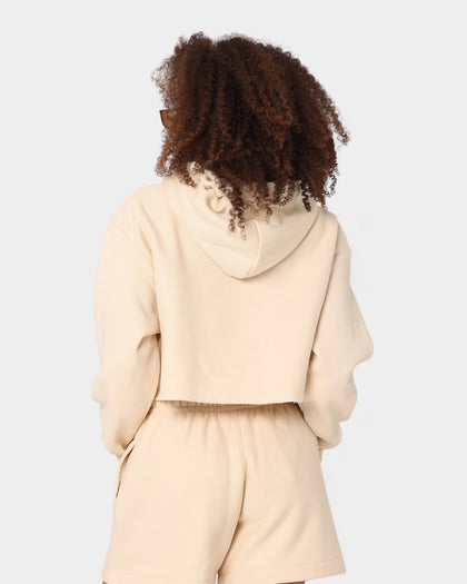 Champion Women's RW Cropped Hoodie Warming Beige