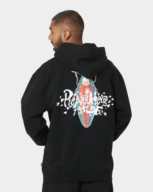 HUF X Pleasures Beetle Pullover Hoodie Black