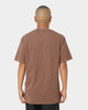 HUF X Pleasures Dyed Short Sleeve T-Shirt Brown