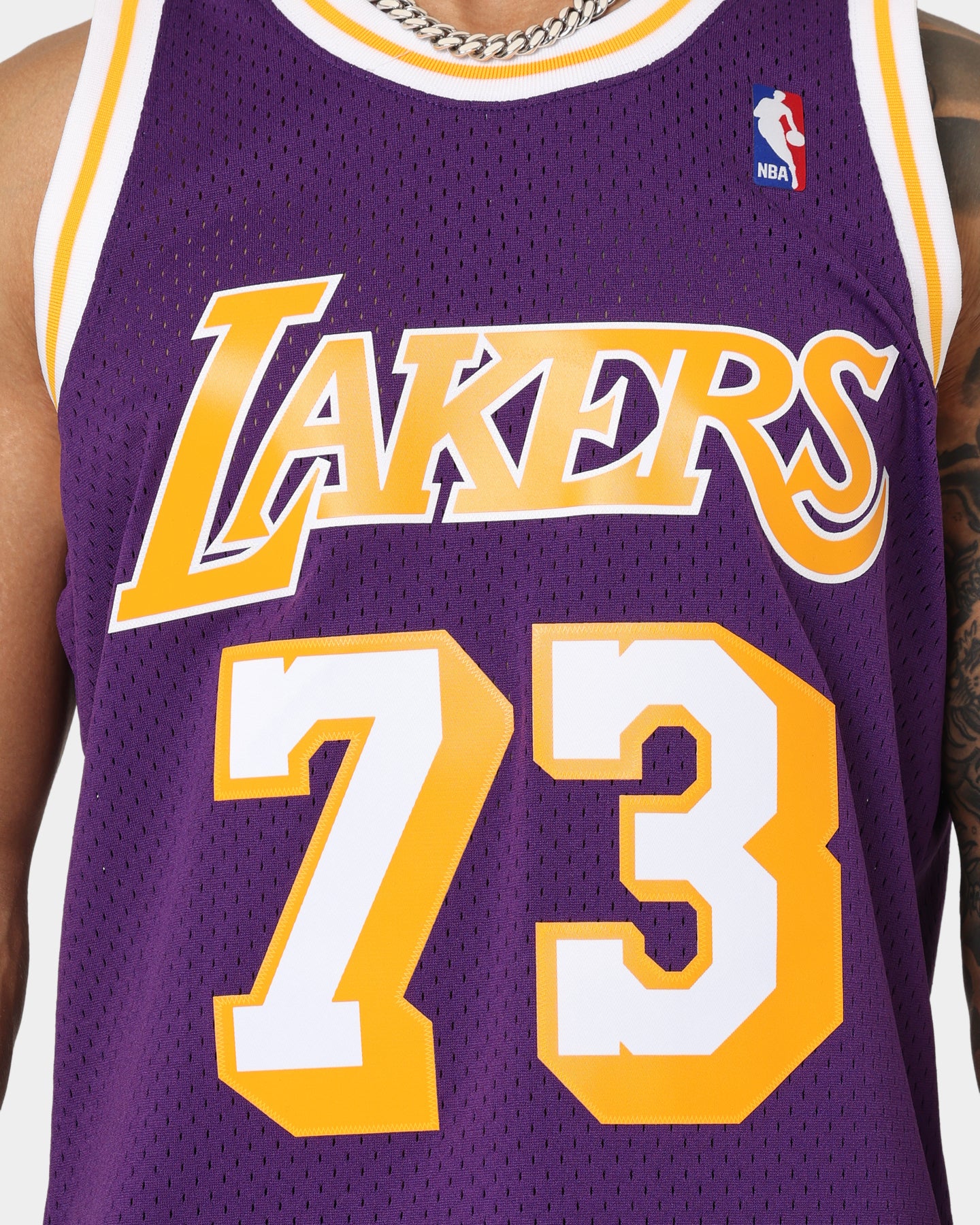 Mitchell & Ness Los Angeles Lakers Dennis Rodman #73 '98-'99 Road