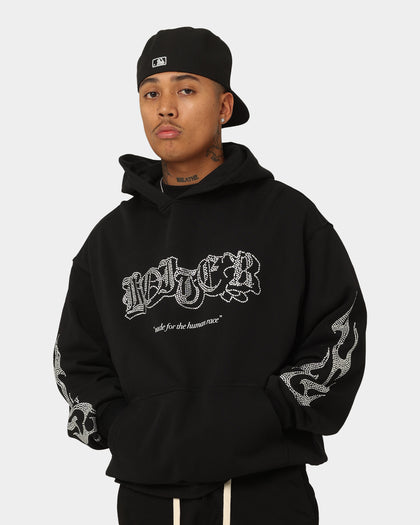 Loiter Cosmic Rhinestone Hoodie Black