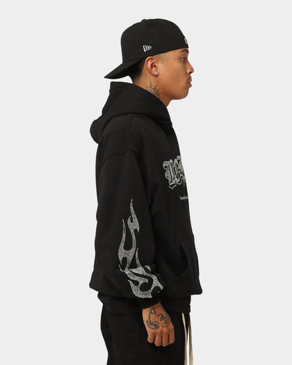 Loiter Cosmic Rhinestone Hoodie Black