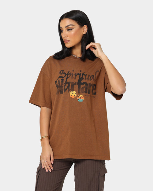 Honor The Gift Spiritual Warfare T-Shirt Brown