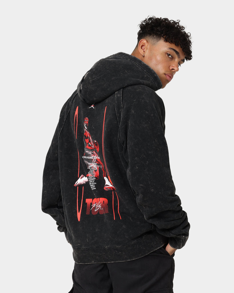 Jordan Flight Heritage French Terry Pullover Hoodie Black | Culture Kings