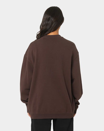 Mitchell & Ness Los Angeles Lakers Headline Crewneck Baroque Brown