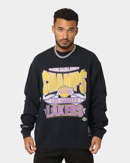Mitchell & Ness Los Angeles Lakers Vintage Crewneck Faded Black