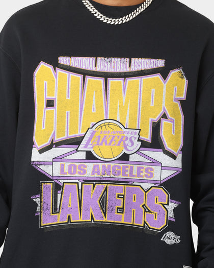 Mitchell & Ness Los Angeles Lakers Vintage Crewneck Faded Black