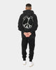 Carre Peace Button Up Hoodie Washed Black