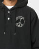Carre Peace Button Up Hoodie Washed Black