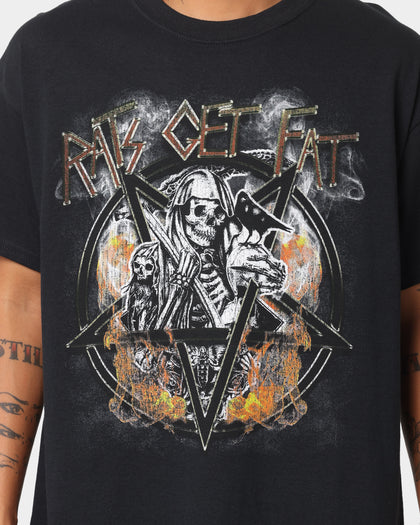 Rats Get Fat American Tour Vintage T-Shirt Black