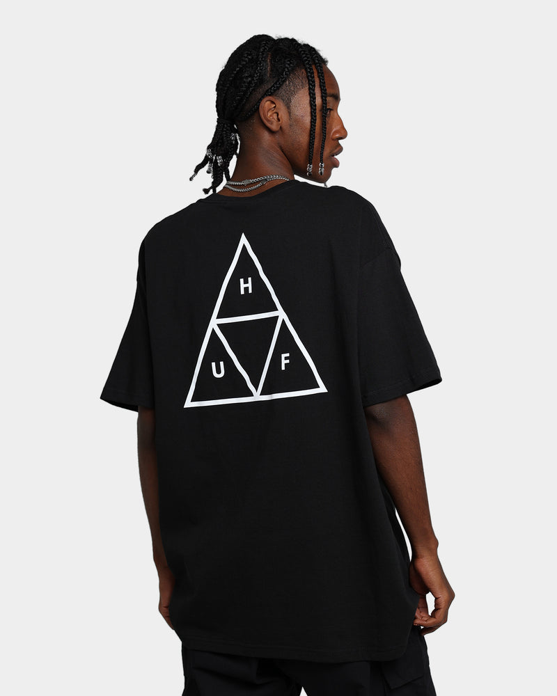 HUF Essentials Triple Triangle T-Shirt Black