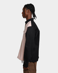 HUF Split Zip Work Shirt Black