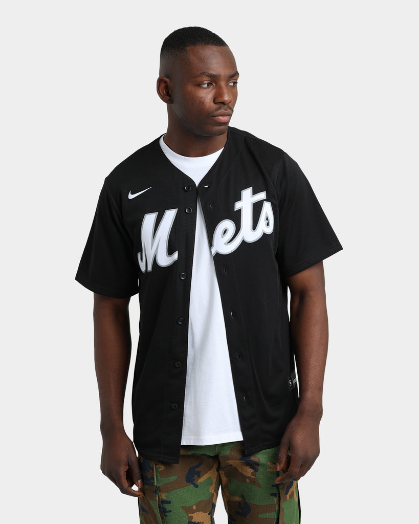 Nike New York Mets Replica Fashion Jersey Black