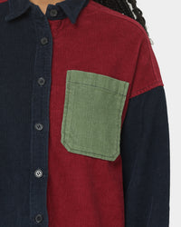 EN ES Women's Courage Cord Shirt Navy