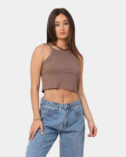 XXIII Women's Aliana Crop Singlet Burnt Sugar