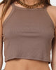 XXIII Women's Aliana Crop Singlet Burnt Sugar