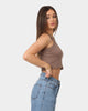 XXIII Women's Aliana Crop Singlet Burnt Sugar