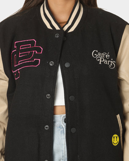 Carre Peace Varsity Jacket Black/Stone