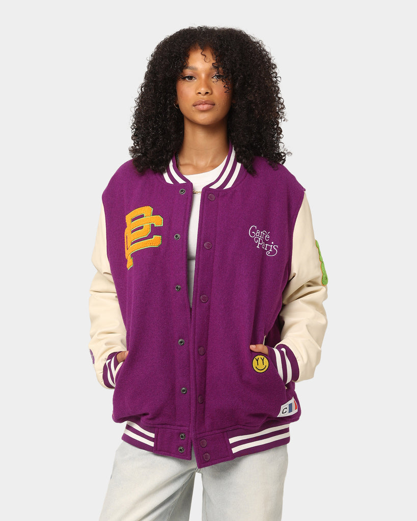 Carré Peace Varsity Jacket Purple Culture Kings