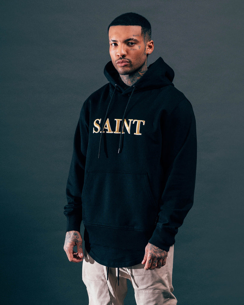 Saint Morta Society Hoodie Black/Gold | Culture Kings