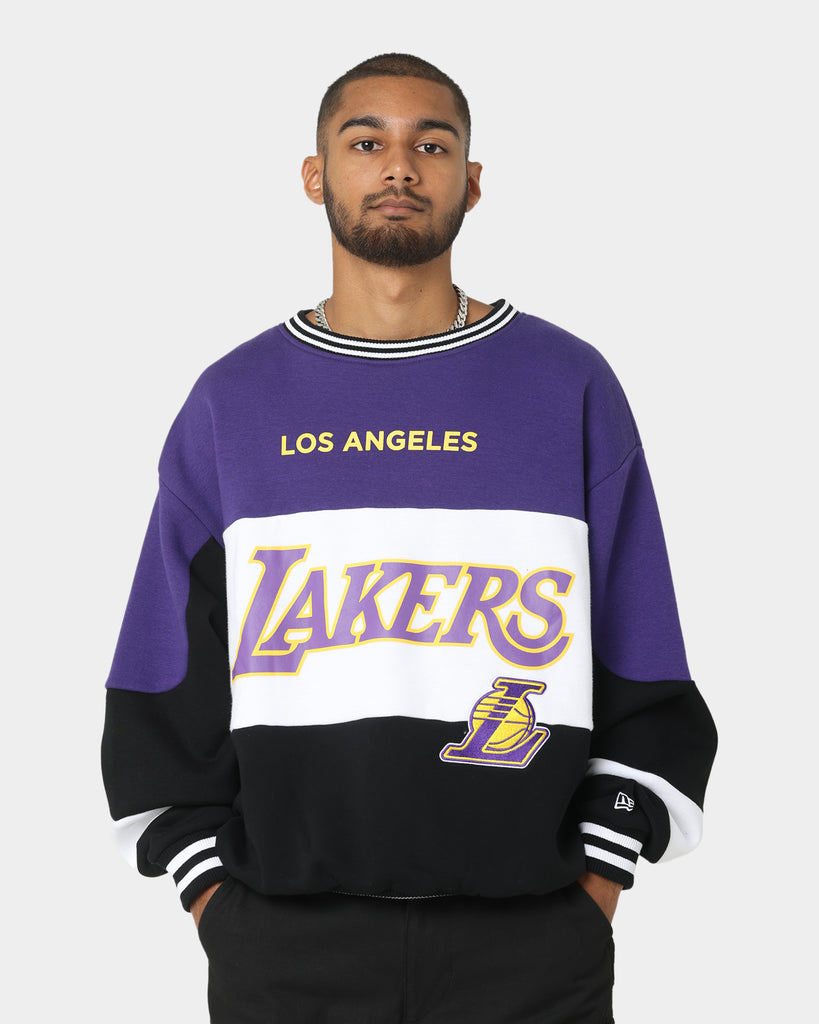 New Era Los Angeles Lakers Crewneck White/Black | Culture Kings