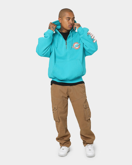 New Era Miami Dolphins Quarter Zip Hoodie Teal