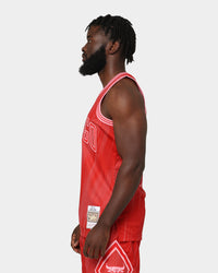 Mitchell & Ness Chicago Bulls Derrick Rose #1 '08-'09 'Triple Red' Swingman Jersey Red