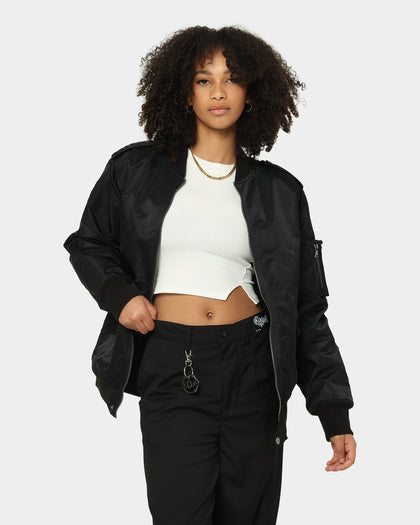 Saint Morta Staten Nylon Bomber Jacket Black